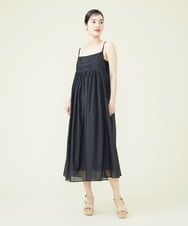 GBEGQ15430 Sybilla(シビラ) シアープリーツキャミソールドレス ブラック
