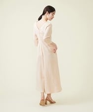 GBEGT25540 Sybilla(シビラ) 【SYBILLA DRESS】ラウンドネックリネンジャンプスーツ ライトベージュ