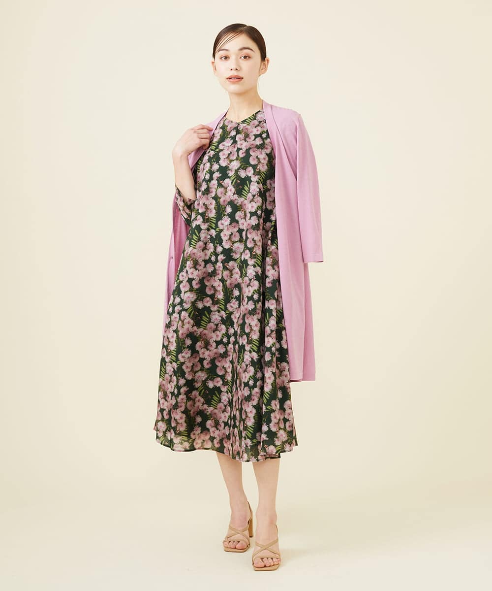Sybillaシビラ　ピンク〜玉虫色のロングワンピースドレス Sybillaシビラ ピンク〜玉虫色のロングワンピースドレス - メルカリ