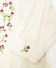 GBEHA39500 Sybilla(シビラ) 【INDIA】フラワー刺繍ドレス ライトベージュ