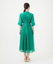 GBEHD30450 Sybilla(シビラ) バンドカラーシアーシャツドレス グリーン
