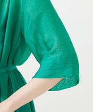 GBEHD30450 Sybilla(シビラ) バンドカラーシアーシャツドレス グリーン