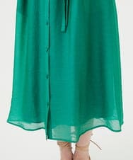GBEHD30450 Sybilla(シビラ) バンドカラーシアーシャツドレス グリーン
