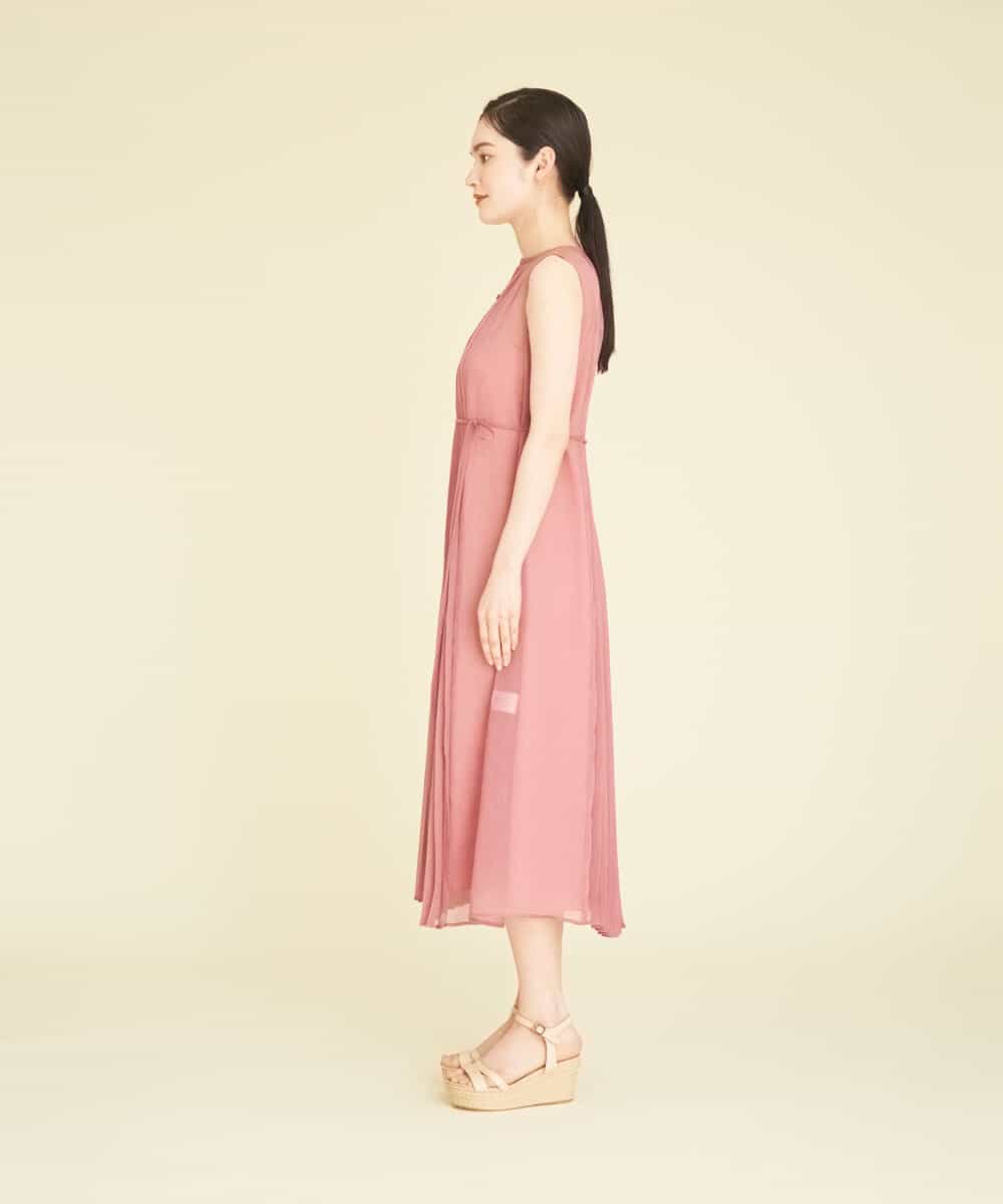 GBEHP23490 Sybilla(シビラ) シアープリーツドレス ピンク