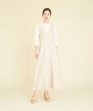 GBEHP25500 Sybilla(シビラ) ノースリーブリネンワンピース ベージュ