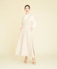 GBEHP25500 Sybilla(シビラ) ノースリーブリネンワンピース ベージュ