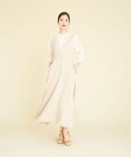 GBEHP25500 Sybilla(シビラ) ノースリーブリネンワンピース ベージュ