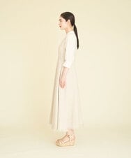GBEHP25500 Sybilla(シビラ) ノースリーブリネンワンピース ベージュ