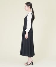 GBEHP25500 Sybilla(シビラ) ノースリーブリネンワンピース ブラック