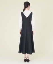 GBEHP25500 Sybilla(シビラ) ノースリーブリネンワンピース ブラック
