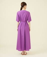 GBEHV48590 Sybilla(シビラ) 【ドラマ着用】タックラップドレス ライトパープル