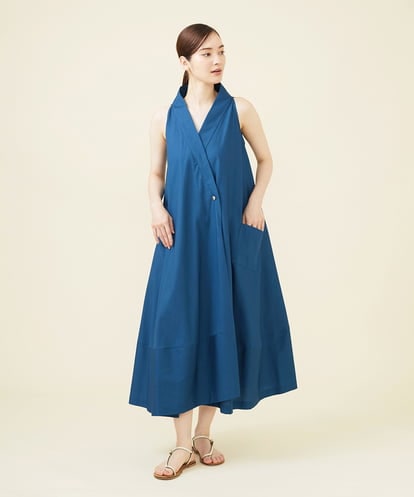 GBEHV58560  オフカラーアメリカンスリーブドレス