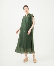 GBEJA35450 Sybilla(シビラ) ショルダータックドレス カーキ