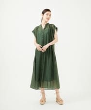 GBEJA35450 Sybilla(シビラ) ショルダータックドレス カーキ