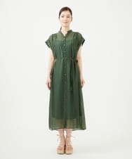 GBEJA35450 Sybilla(シビラ) ショルダータックドレス カーキ