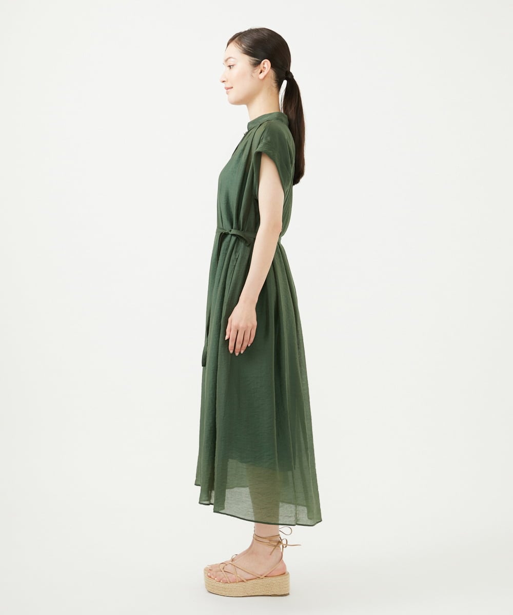 GBEJA35450 Sybilla(シビラ) ショルダータックドレス カーキ