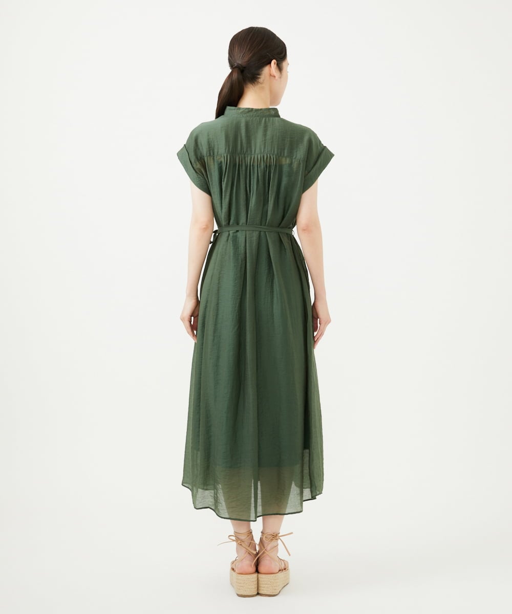 GBEJA35450 Sybilla(シビラ) ショルダータックドレス カーキ