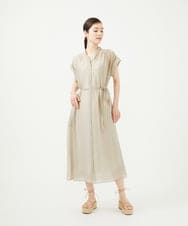 GBEJA35450 Sybilla(シビラ) ショルダータックドレス ライトグレージュ