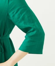 GBEJA42540 Sybilla(シビラ) リネンローンボタンデザインドレス グリーン
