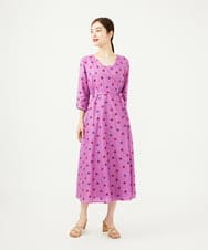 GBEJB01700 Sybilla(シビラ) アスタリスク刺繍ラップドレス ピンクパープル