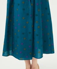 GBEJB01700 Sybilla(シビラ) アスタリスク刺繍ラップドレス ブルーグリーン