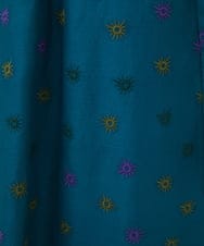 GBEJB01700 Sybilla(シビラ) アスタリスク刺繍ラップドレス ブルーグリーン
