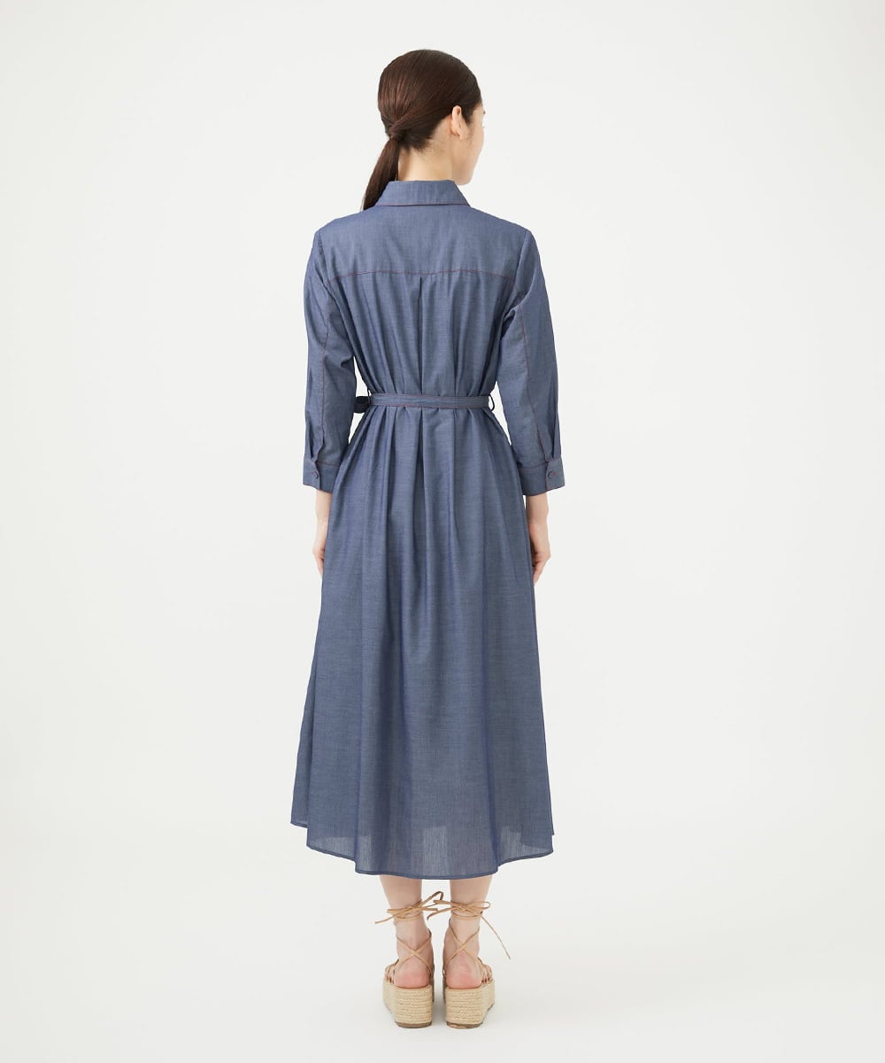 GBEJD45450 Sybilla(シビラ) ライトオンスデニムドレス ネイビー