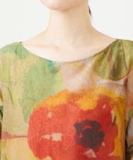 GBEJD46700 Sybilla(シビラ) アートフラワーカフタンドレス ベージュ系