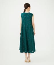 GBEJE80700 Sybilla(シビラ) オパールフラワータックドレス グリーン