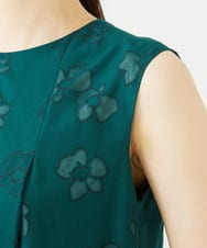 GBEJE80700 Sybilla(シビラ) オパールフラワータックドレス グリーン