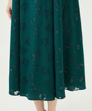 GBEJE80700 Sybilla(シビラ) オパールフラワータックドレス グリーン