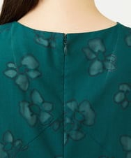 GBEJE80700 Sybilla(シビラ) オパールフラワータックドレス グリーン