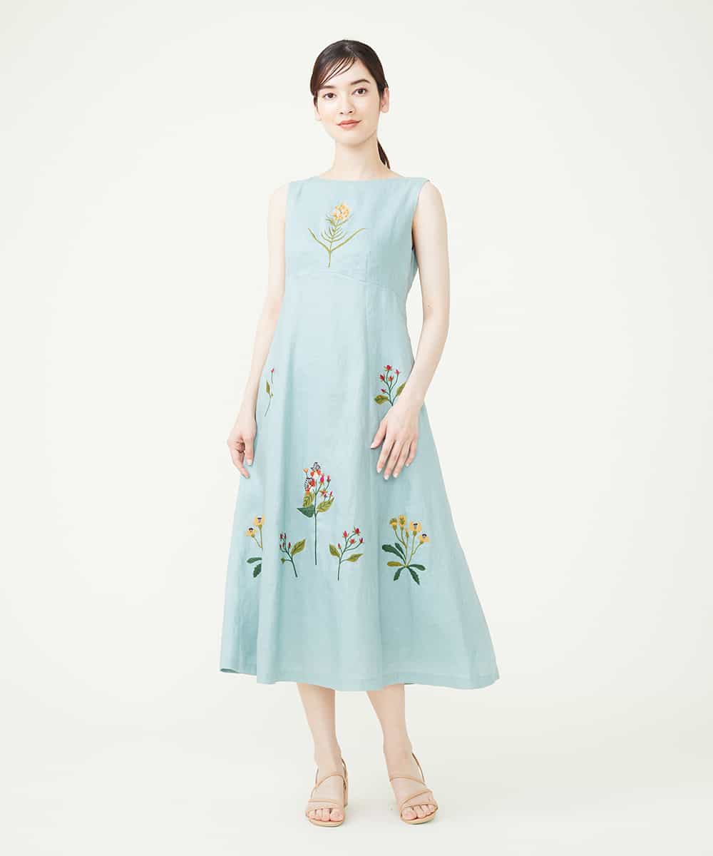 ボタニカル刺繍ドレス ワンピース Sybilla シビラ イトキンオンラインストア