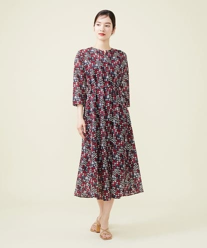 GBEJS89690 Sybilla コットンレース幾何プリントドレス