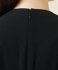GBEJV04630 Sybilla(シビラ) バイカラーラインタックドレス ブラック×アイボリー