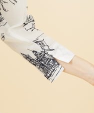 GBEJV19600 Sybilla(シビラ) タウンスケープ刺繍ドレス ホワイト