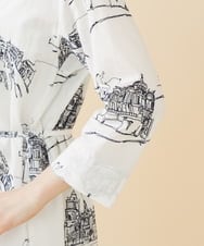 GBEJV19600 Sybilla(シビラ) タウンスケープ刺繍ドレス ホワイト