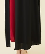 GBEJX02630 Sybilla(シビラ) 【ドラマ着用】トロンプルイユバイカラードレス ブラック×レッド