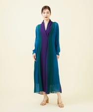 GBEJX03990 Sybilla(シビラ) 【メディア着用】カラーコンビネーションローブドレス マルチカラー