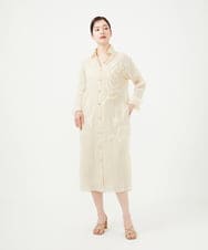 GBEQD03100 Sybilla(シビラ) アップリケシアードレス ベージュ