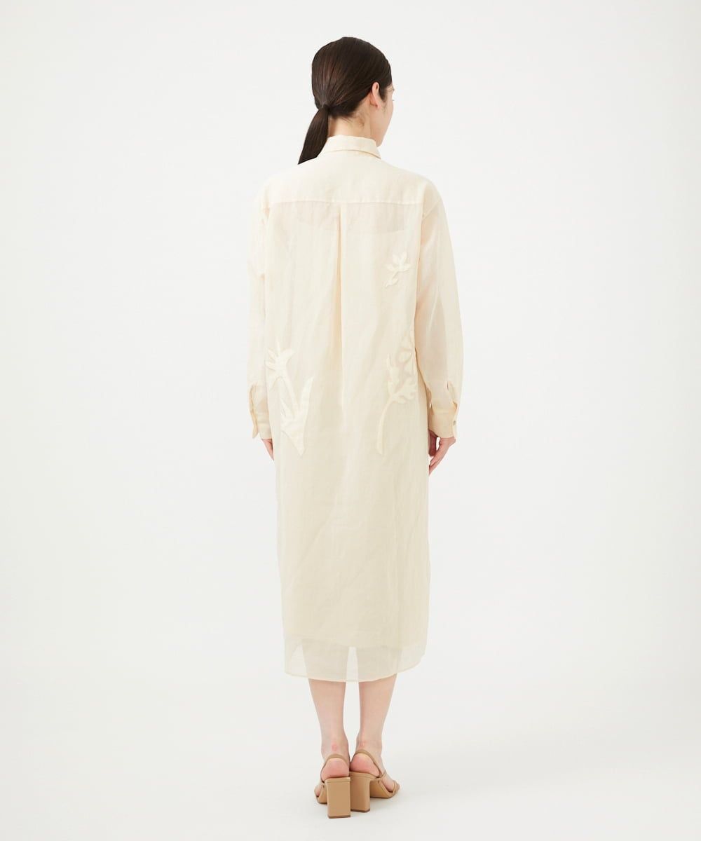 GBEQD03100 Sybilla(シビラ) アップリケシアードレス ベージュ