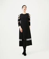 GBEVF85150 Sybilla(シビラ) ループテクニックドレス（ブラック） ブラック