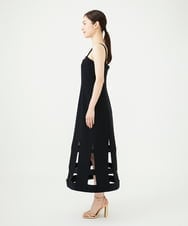 GBEVF86160 Sybilla(シビラ) ワイヤーカットアウトドレス ブラック