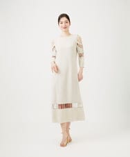 GBEVF95150 Sybilla(シビラ) ループテクニックドレス（アイボリー） アイボリー
