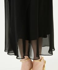 GBEWD34150 Sybilla(シビラ) シフォンバックサテン切り替えドレス ブラック