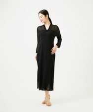 GBEWD34150 Sybilla(シビラ) シフォンバックサテン切り替えドレス ブラック