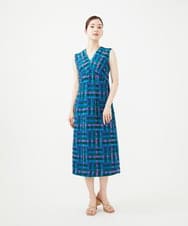 GBEYB05230 Sybilla(シビラ) イントレチャートドレス ブルー