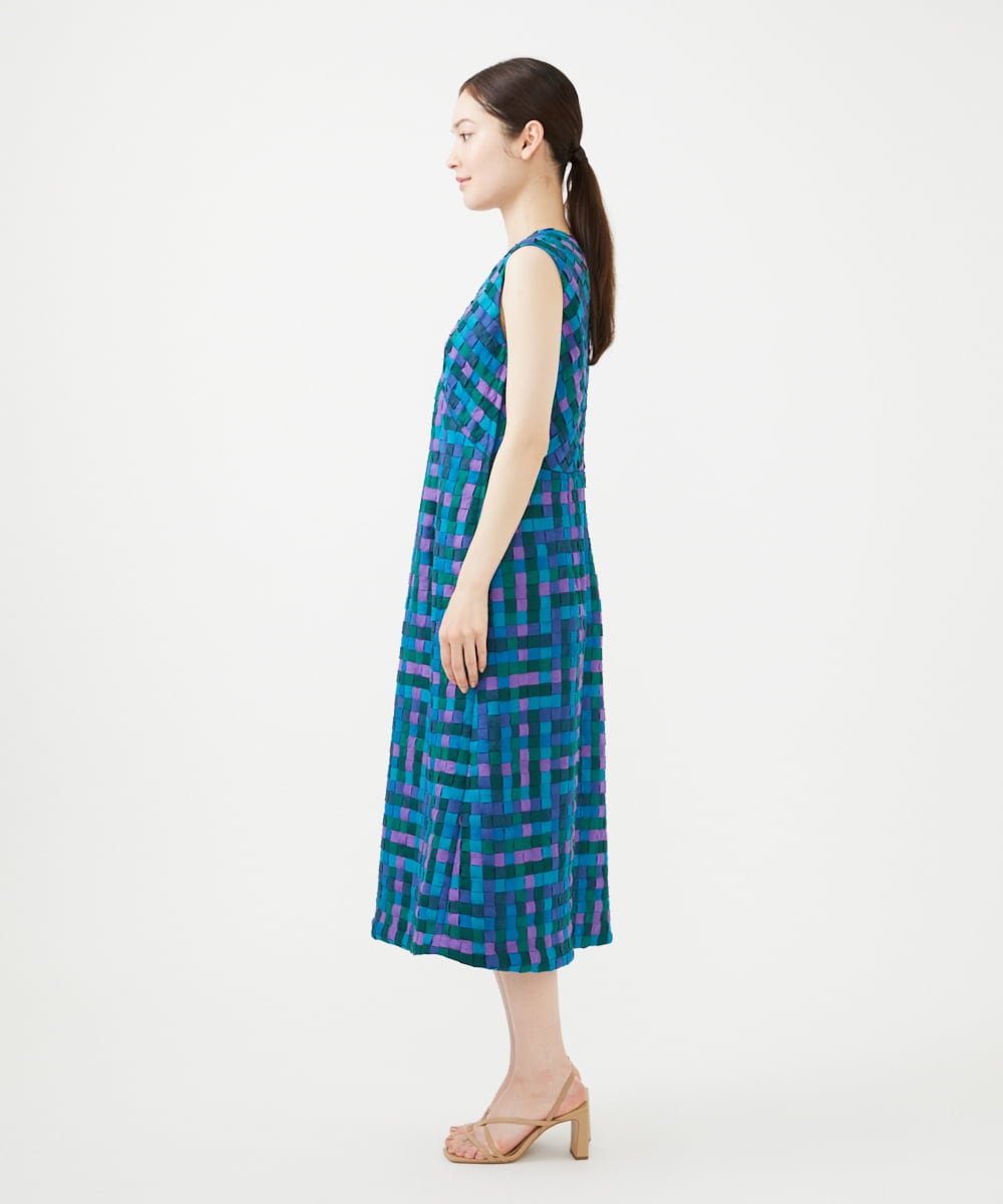GBEYB05230 Sybilla(シビラ) イントレチャートドレス ブルー