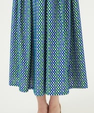 GBEYD05100 Sybilla(シビラ) スクエアドット刺繍ドレス ブルー系