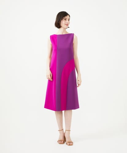 GBEYD82110 Sybilla バイカラー切り替えIラインドレス
